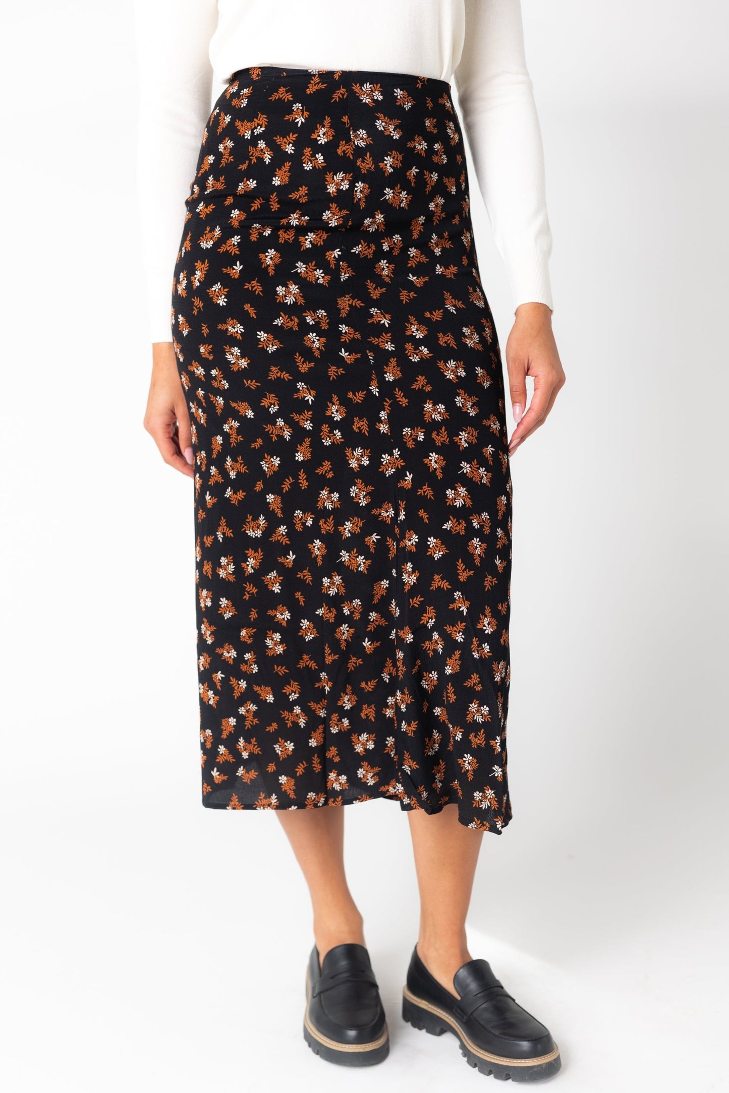 Erica Floral Button Skirt