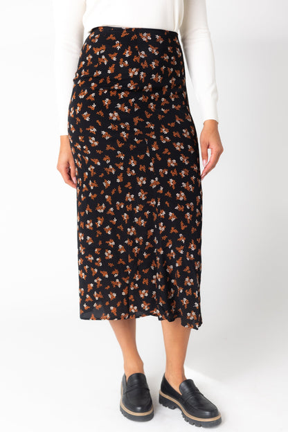 Erica Floral Button Skirt