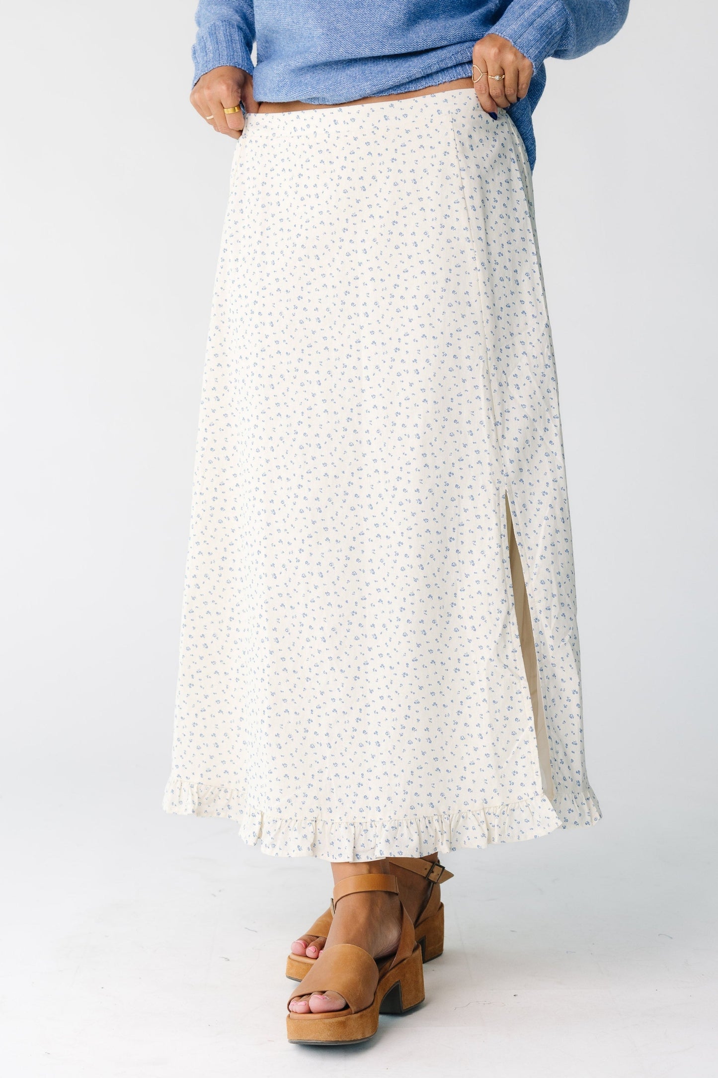 Pansy Floral Skirt