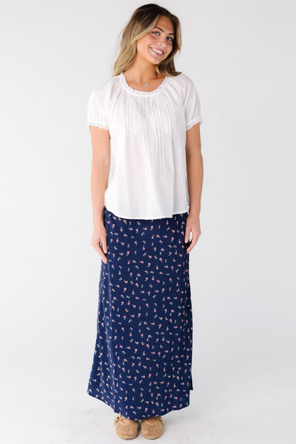 Monaco Skirt with Trim Detail