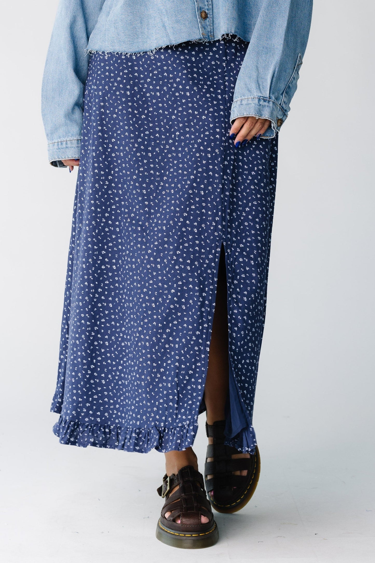 Pansy Floral Skirt