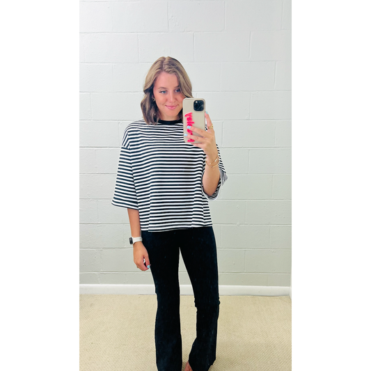 Ruched Waist Flare Leggings