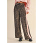 Leopard Print Velour Track Pants